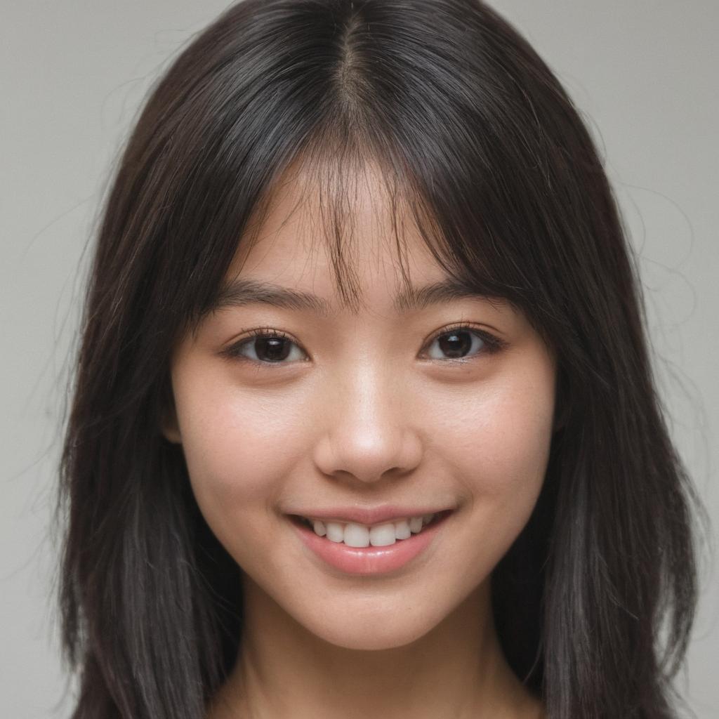 Smiling woman with dark hair - professional headshot