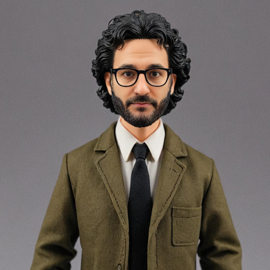 Male Action Figure Resembling Charlie Kaufman