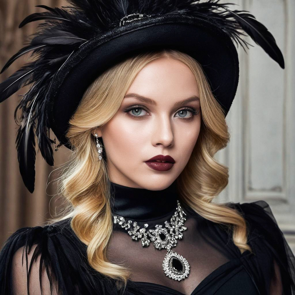 Victorian-Inspired Woman Portrait