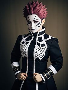 Man Wearing Realistic Charlotte Katakuri Anime Cosplay Costume