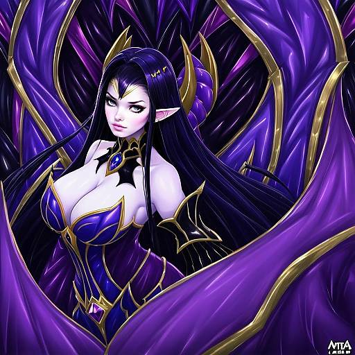 Morgana League of Legends Anime Style Digital Artwork