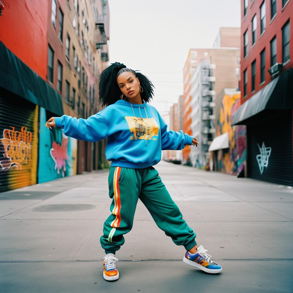 Confident Young Woman in Urban Setting