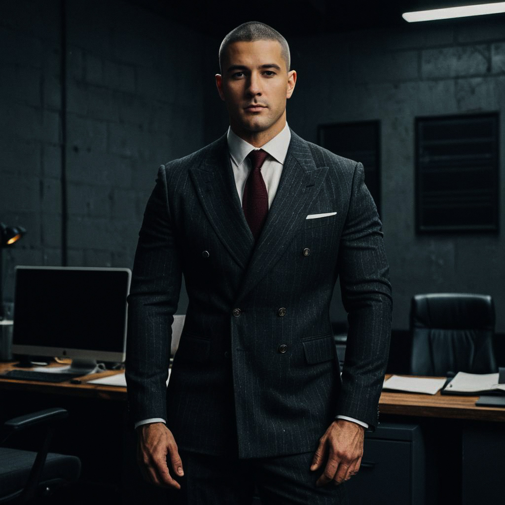 Confident Man in Modern Office
