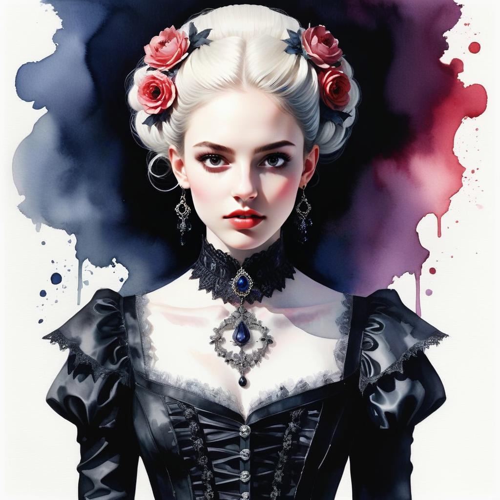 Elegant Victorian Woman Portrait