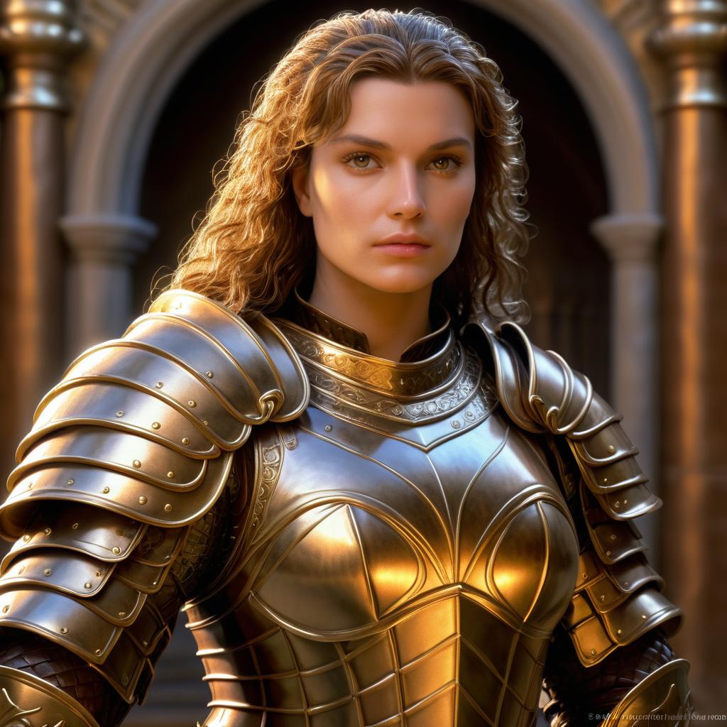 Woman in Golden Armor