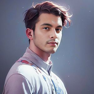 Stylish Young Man Portrait
