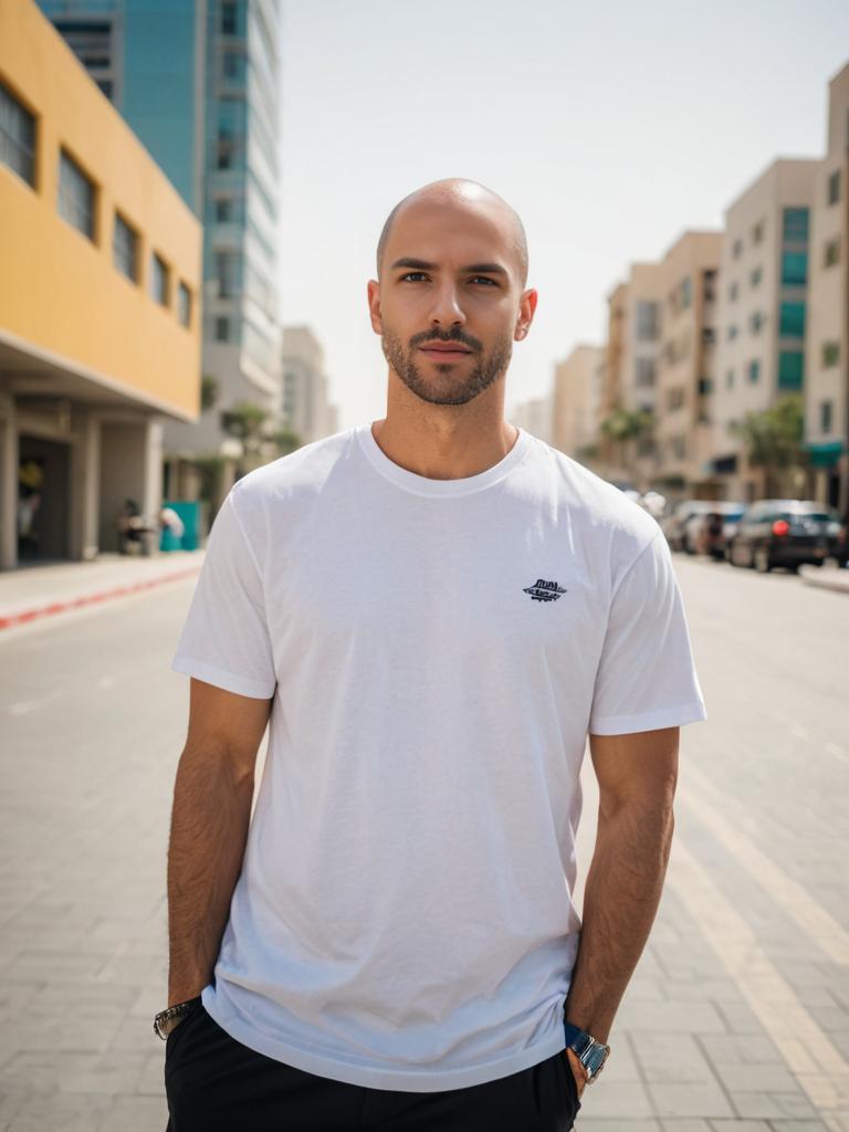 Confident Man in Urban Street