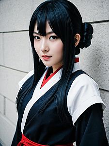 Realistic Maki Zenin Cosplay by Woman Inspired by Jujutsu Kaisen