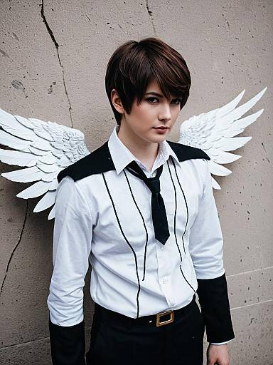 Artem Tears of Themis Cosplay with Angel Wings