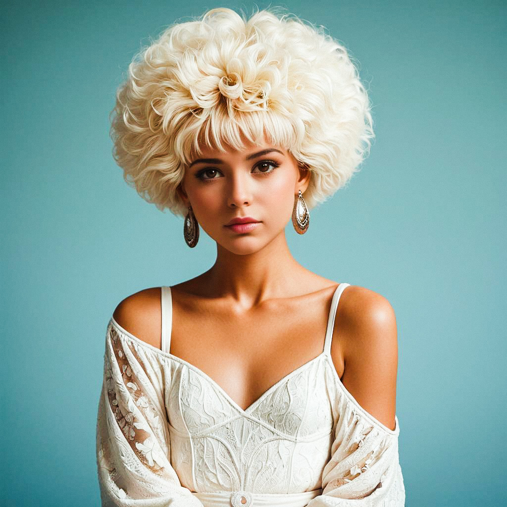 Vintage Glamour Portrait of a Young Woman