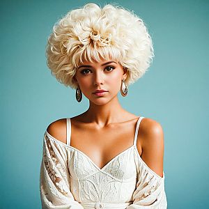 Vintage Glamour Portrait of a Young Woman