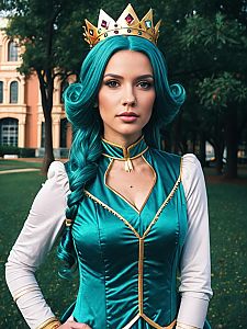 Queen Beryl Cosplay Woman in Realistic Sailor Moon Costume
