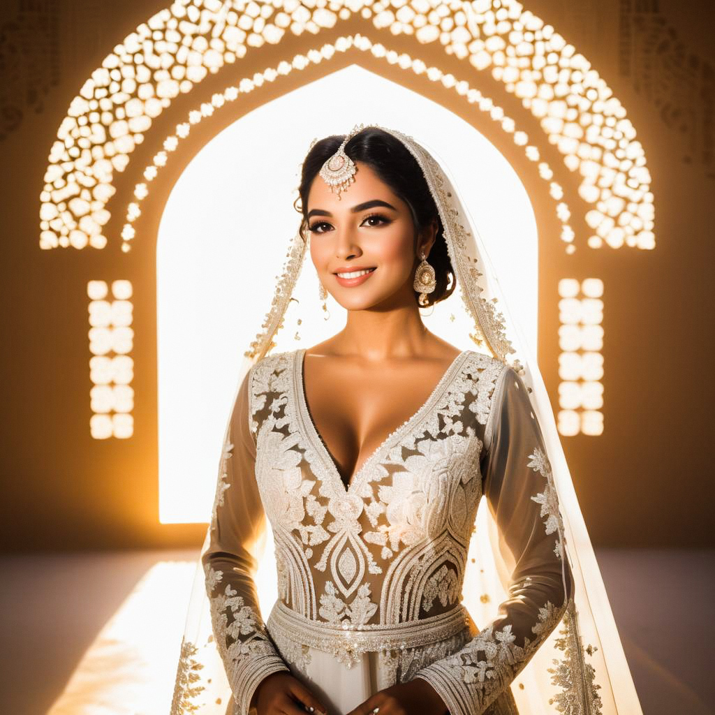Middle Eastern Bride on Wedding Day