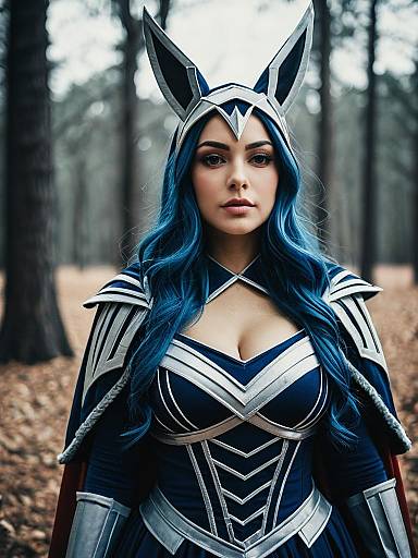 Woman in Mariah Mallad Costume Cosplay Editorial Photography