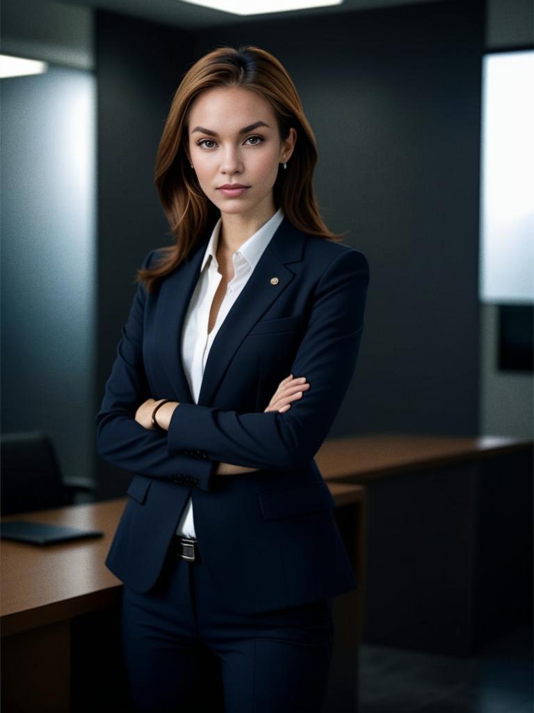 Confident Businesswoman in Modern Office