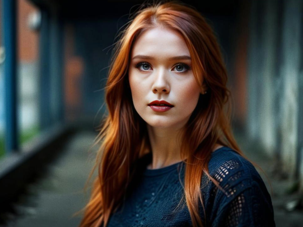 Portrait of a Young Woman with Red Hair