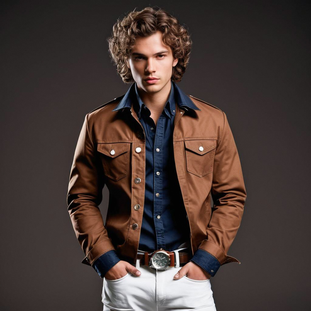 Confident Young Man in Stylish Fashion