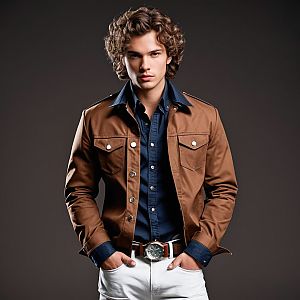 Confident Young Man in Stylish Fashion