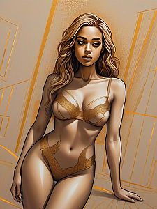 Elegant Lingerie Illustration