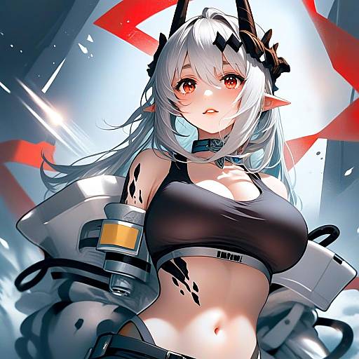 Mudrock Elite II from Arknights - Anime Digital Illustration