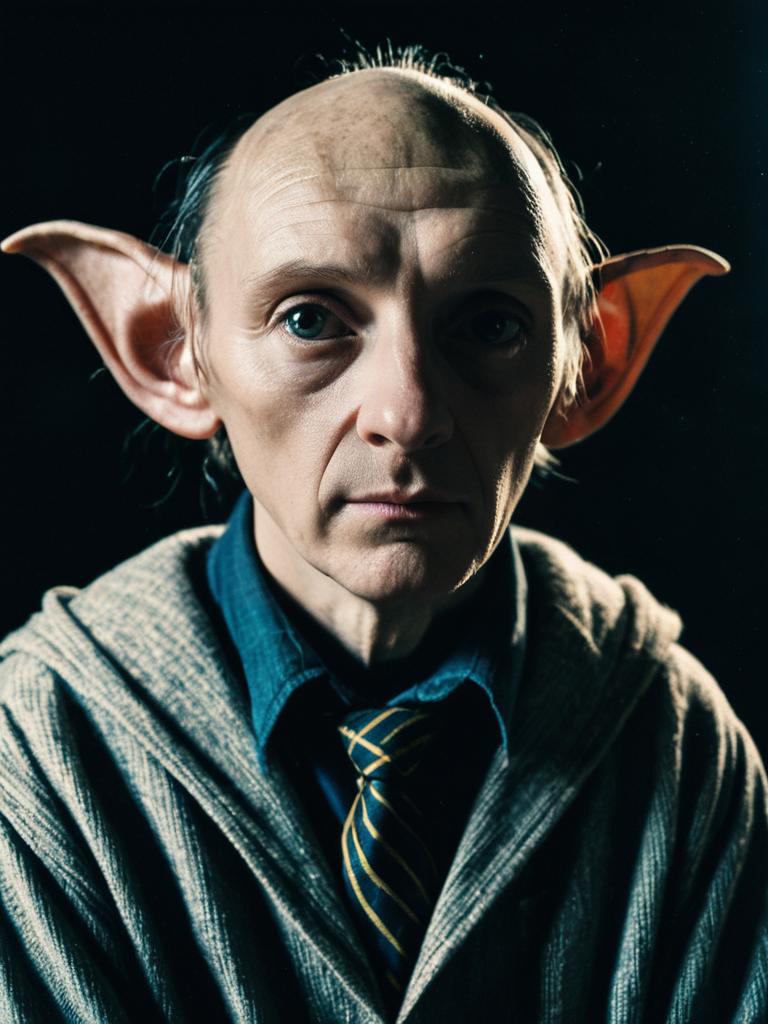 Close-up Portrait of a Man in Fantasy Costume