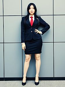Confident Woman in Business Attire