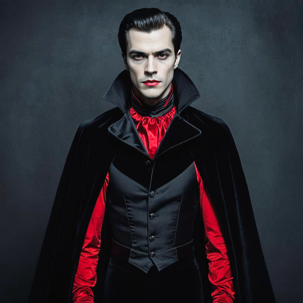 Elegant Vampire Costume Man