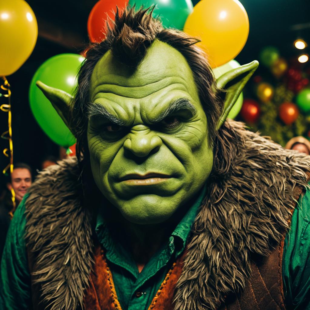 Orc Costume at Festive Event