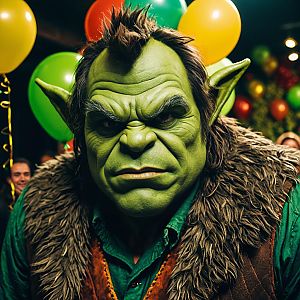 Orc Costume at Festive Event