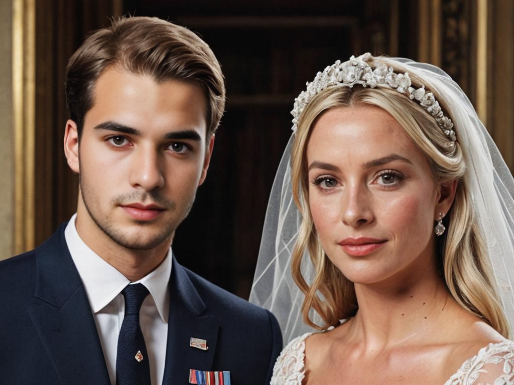 Elegant Wedding Ceremony with Prince William and Britney Spears Lookalikes