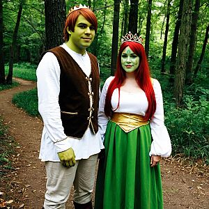 Medieval Fantasy Cosplay in Forest