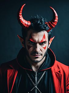 Devil-Inspired Cosplay Portrait