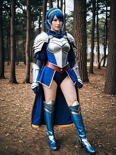 Catria Fire Emblem Realistic Cosplay in Forest Setting