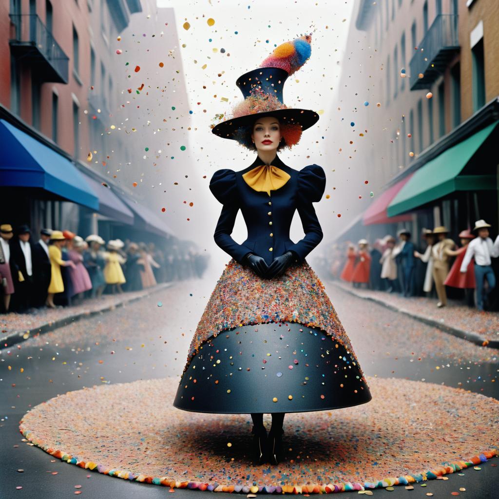 Avant-Garde Fashion with Colorful Sprinkles