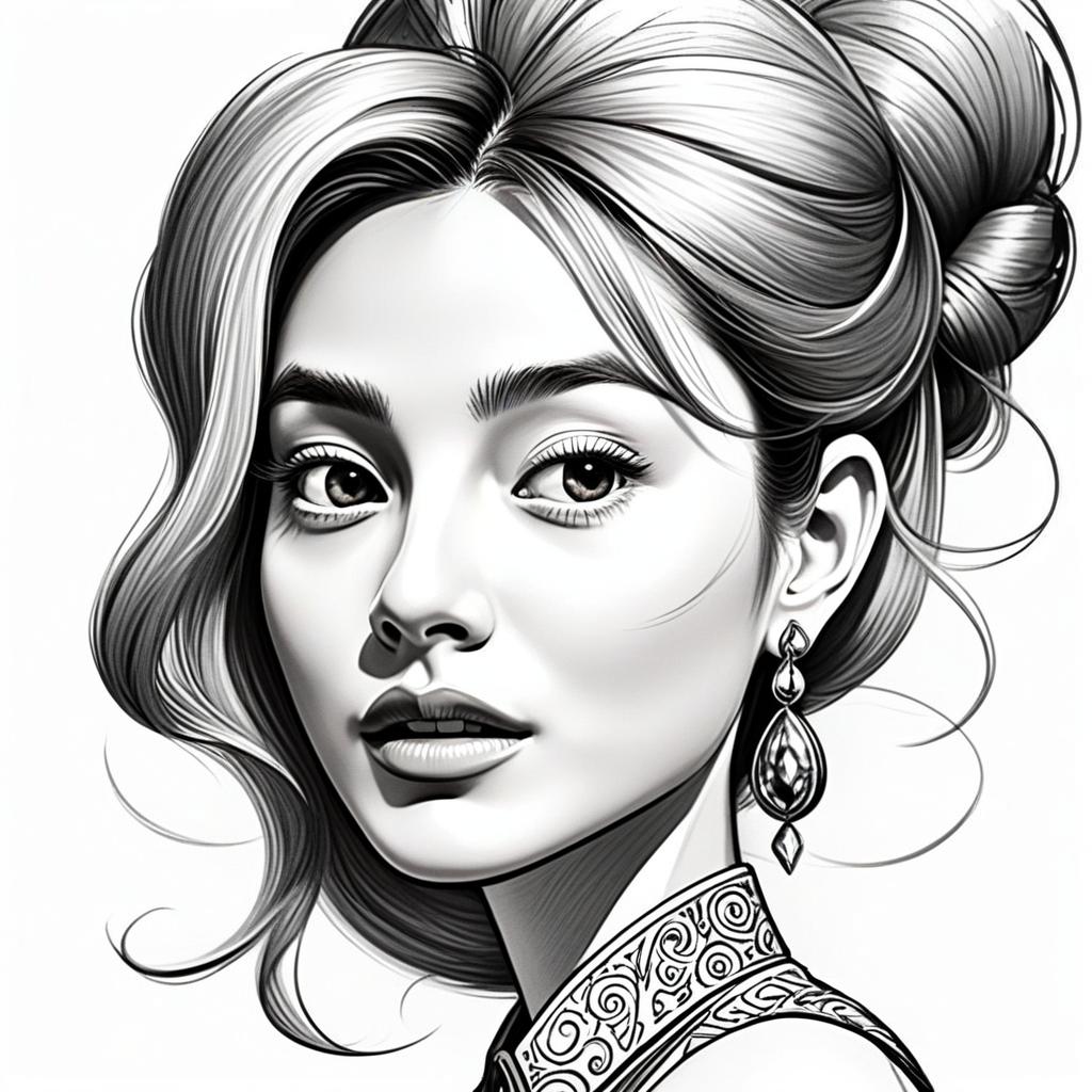 Elegant Woman Illustration Elegant Woman Illustration