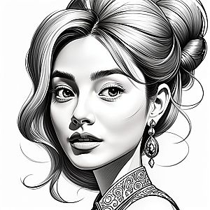 Elegant Woman Illustration