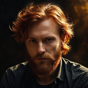 Portrait of a Man with Red Hair and Beard