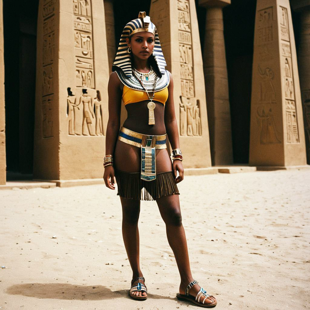 Modern Egyptian Fashion with Hieroglyphics Modern Egyptian Fashion with Hieroglyphics