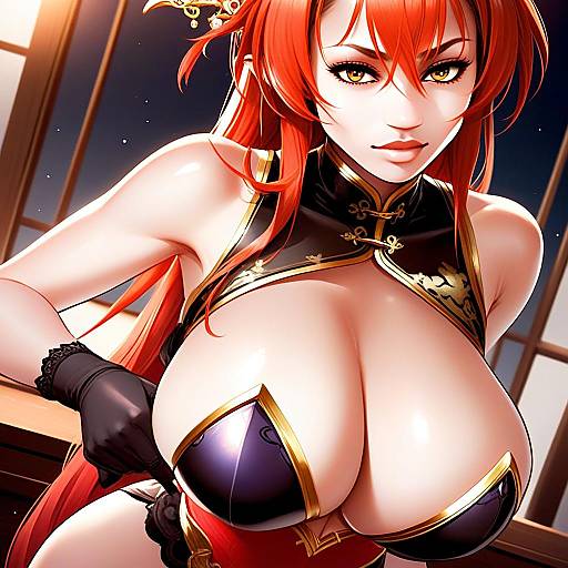 Murata Himeko Vermillion Knight Anime Illustration