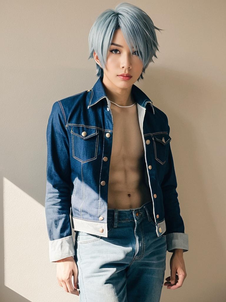 Man Cosplay Wearing Tsunagu Hakamata Best Jeanist Costume Realistic