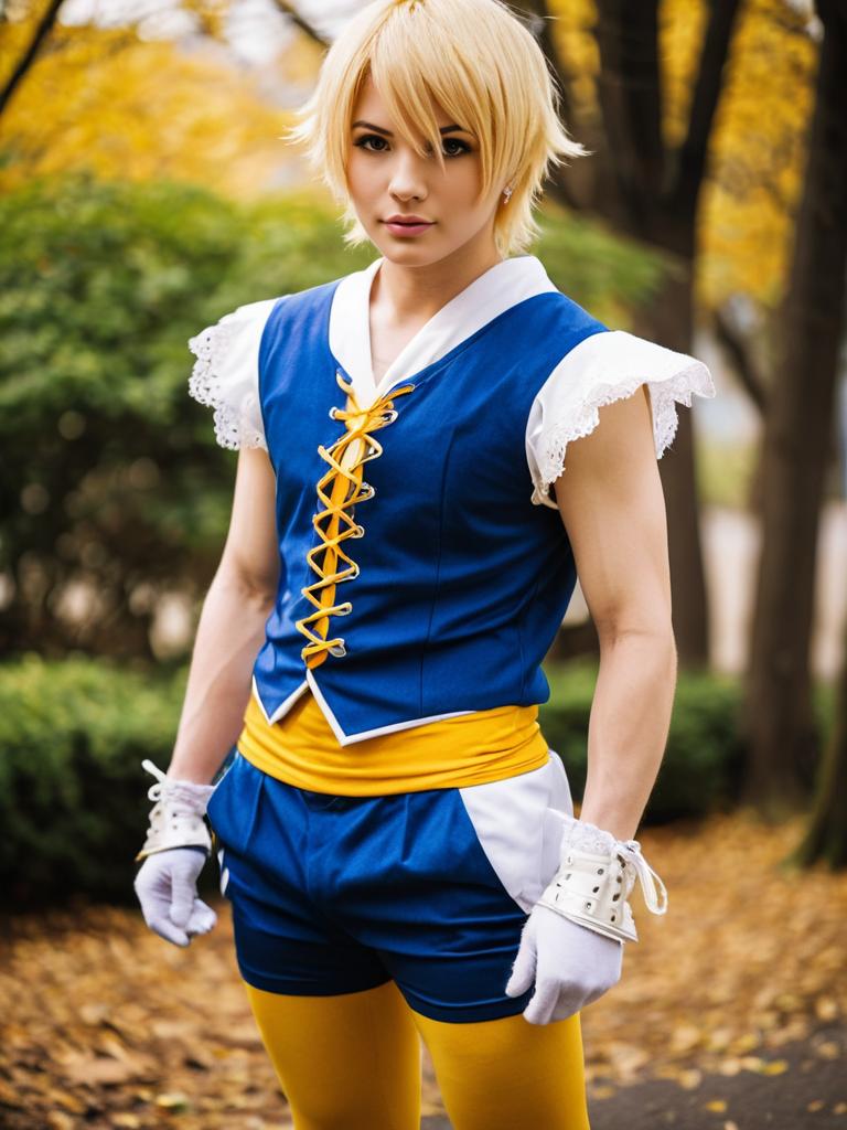 Monoyoshi Sadamune Cosplay Portrait in Autumn Setting