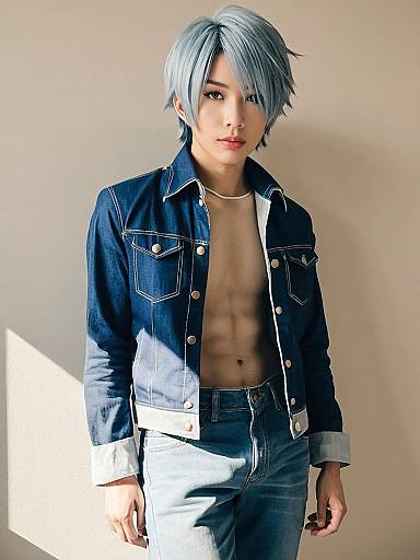 Man Cosplay Wearing Tsunagu Hakamata Best Jeanist Costume Realistic