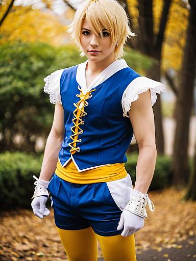 Monoyoshi Sadamune Cosplay Portrait in Autumn Setting