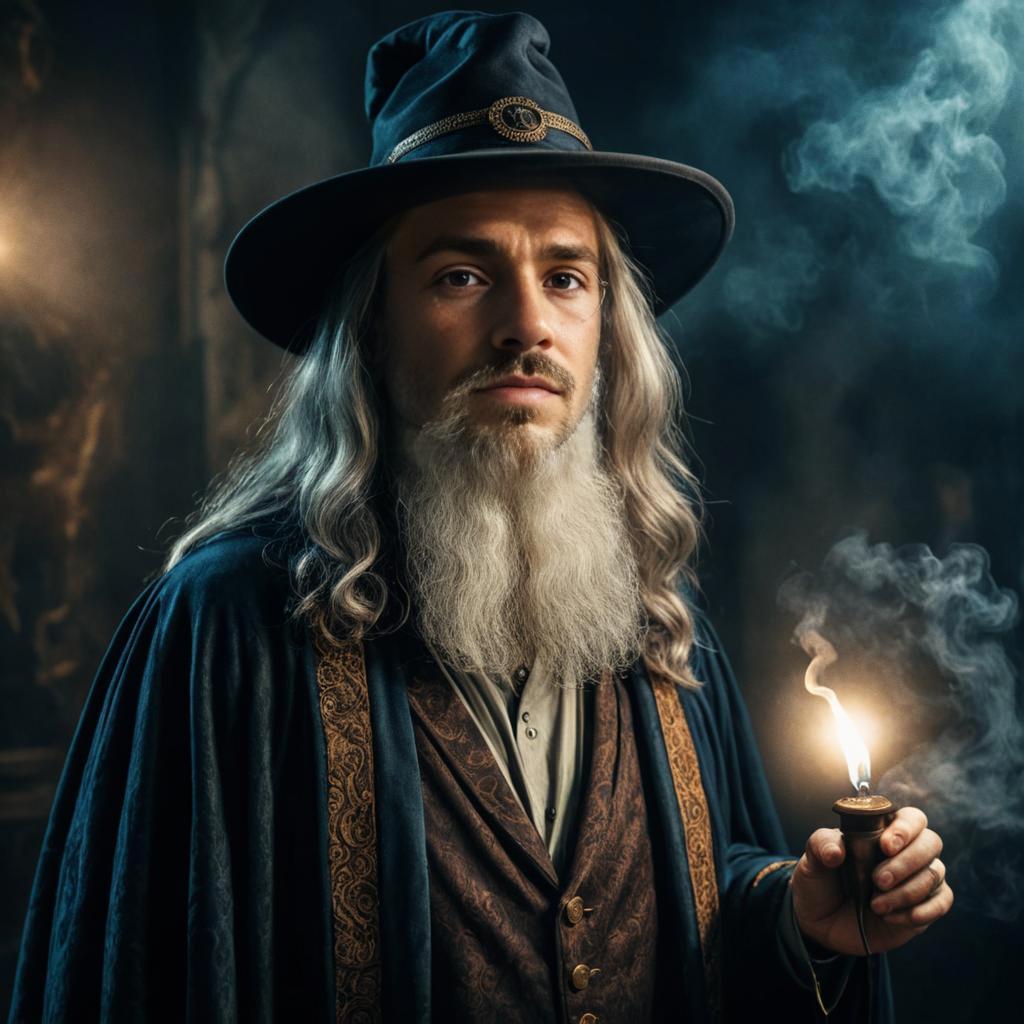 Wizard in Enchanting Atmosphere