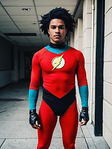 Man in Realistic Aqualad Jackson Hyde Cosplay Costume