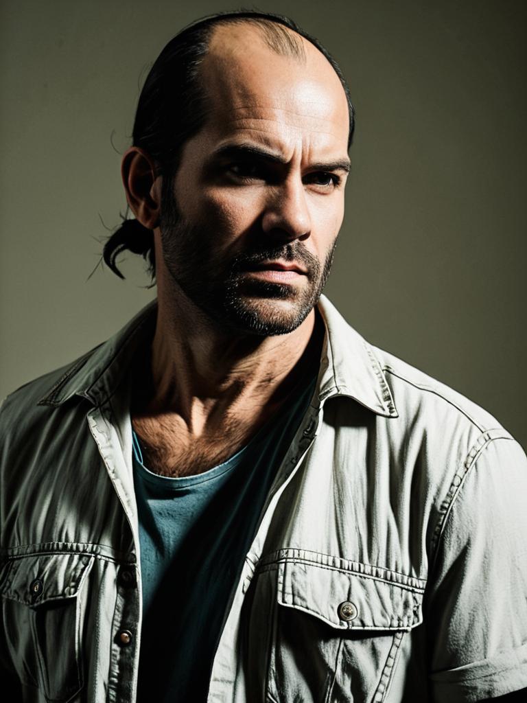 Realistic Trevor Philips Cosplay Man Portrait