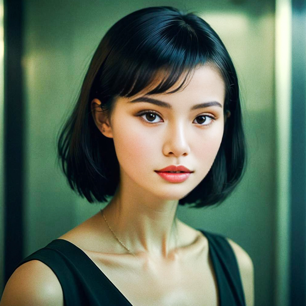 Elegant Woman with Bob Hairstyle