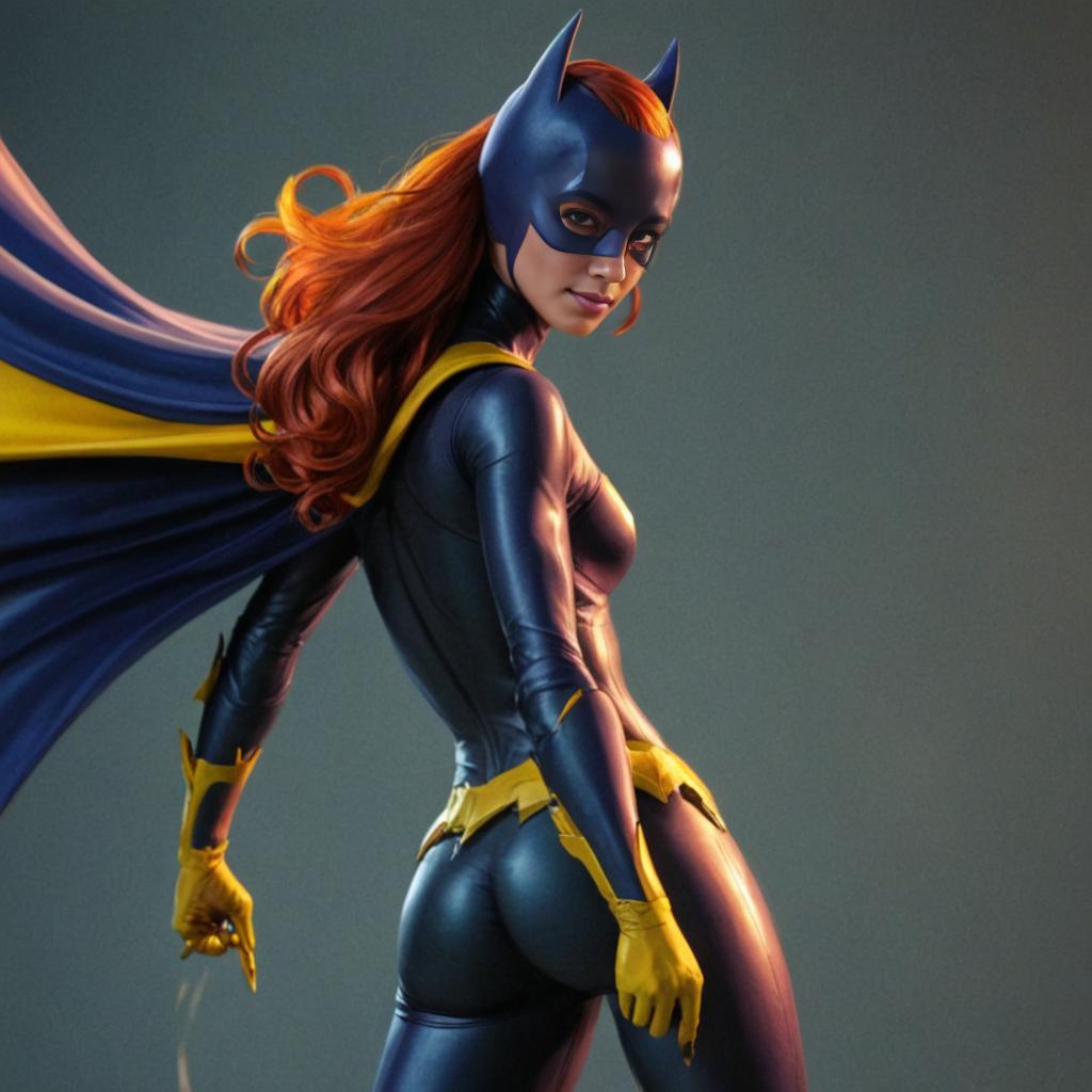 Woman Cosplaying as Batgirl