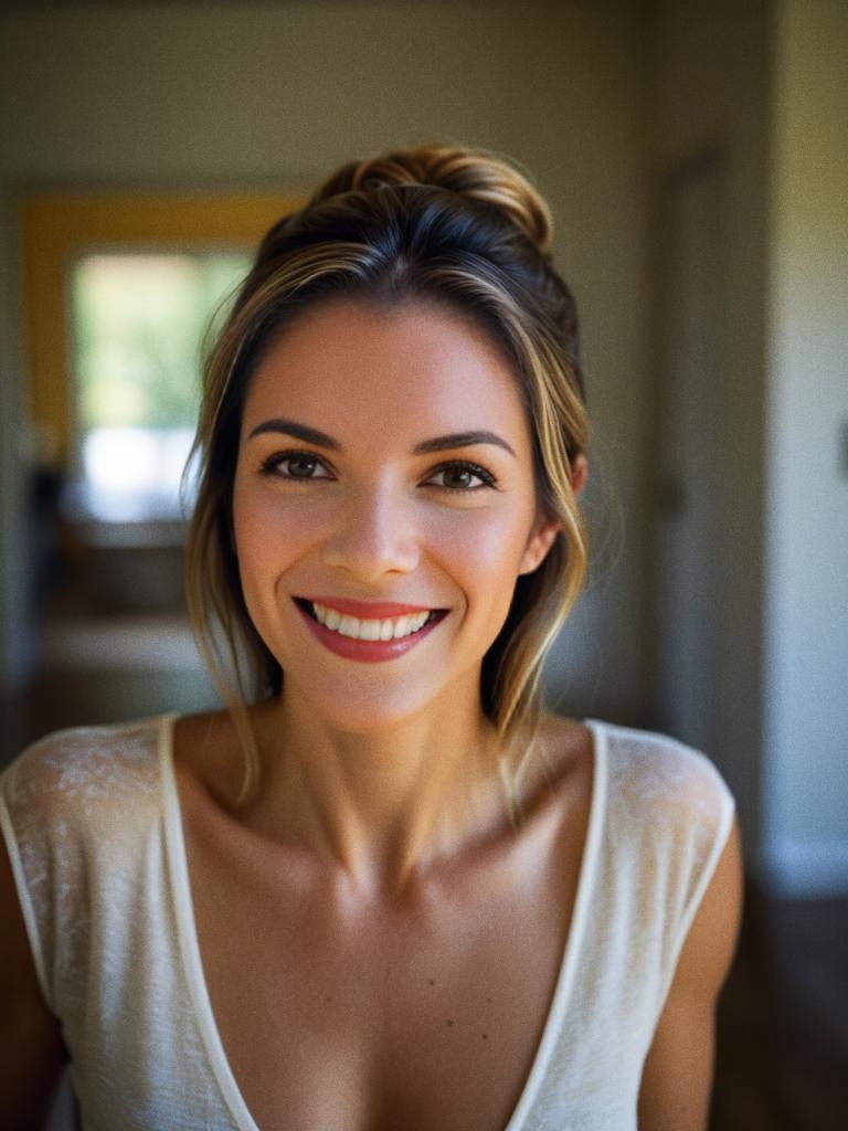 Cheerful Young Woman Portrait