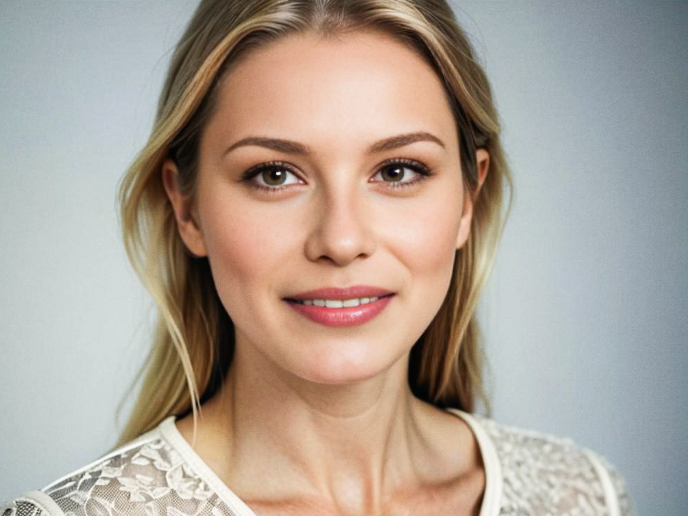 Fresh Portrait of a Woman with Blonde Hair